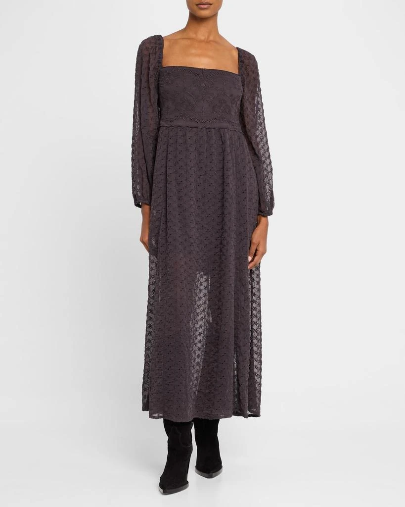Free People Malina Eyelet Embroidered Maxi Dress 4