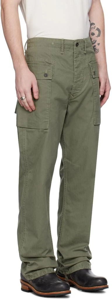 RRL Green Straight-Leg Cargo Pants 2