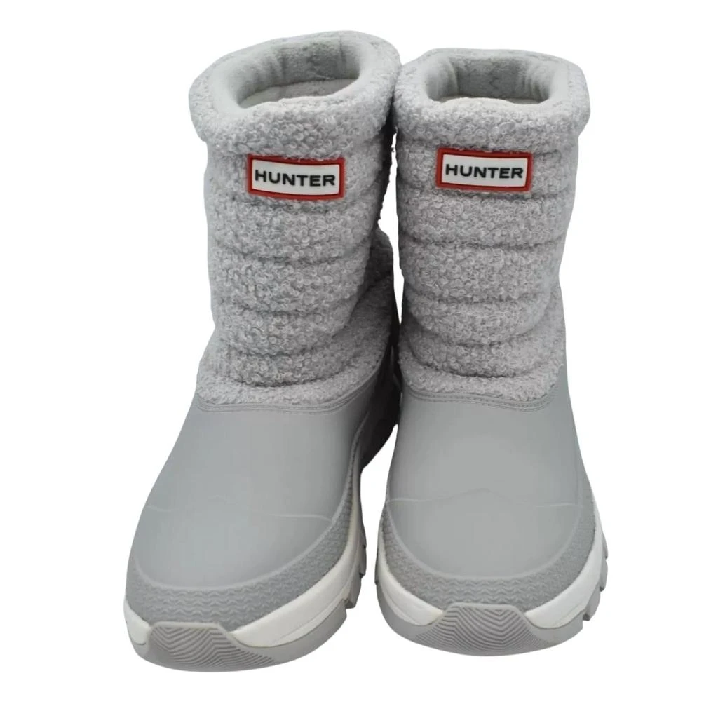 Hunter Women's Sherpa Snow Boot Short In Frosted Grey 2