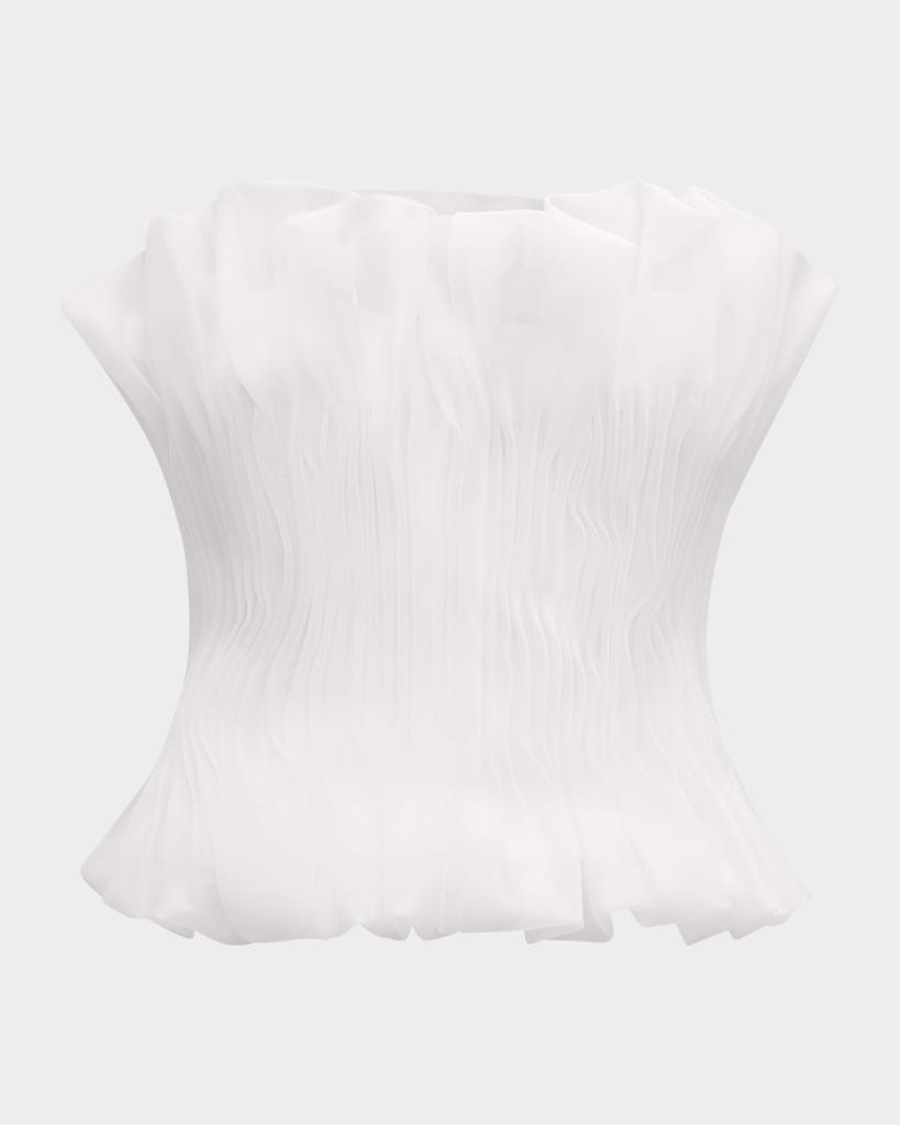 Acler Clements Strapless Frilled Top