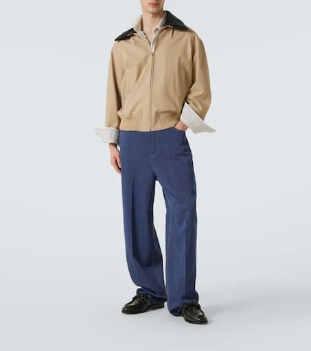 Bottega Veneta Wool and cotton drill wide-leg pants 2