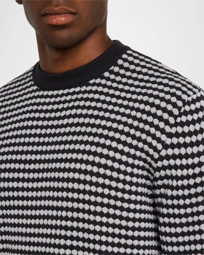 Giorgio Armani Men's Dot-Effect Jacquard Sweater 5