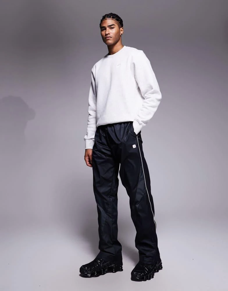 NIKE Nike Shox woven joggers in black and grey