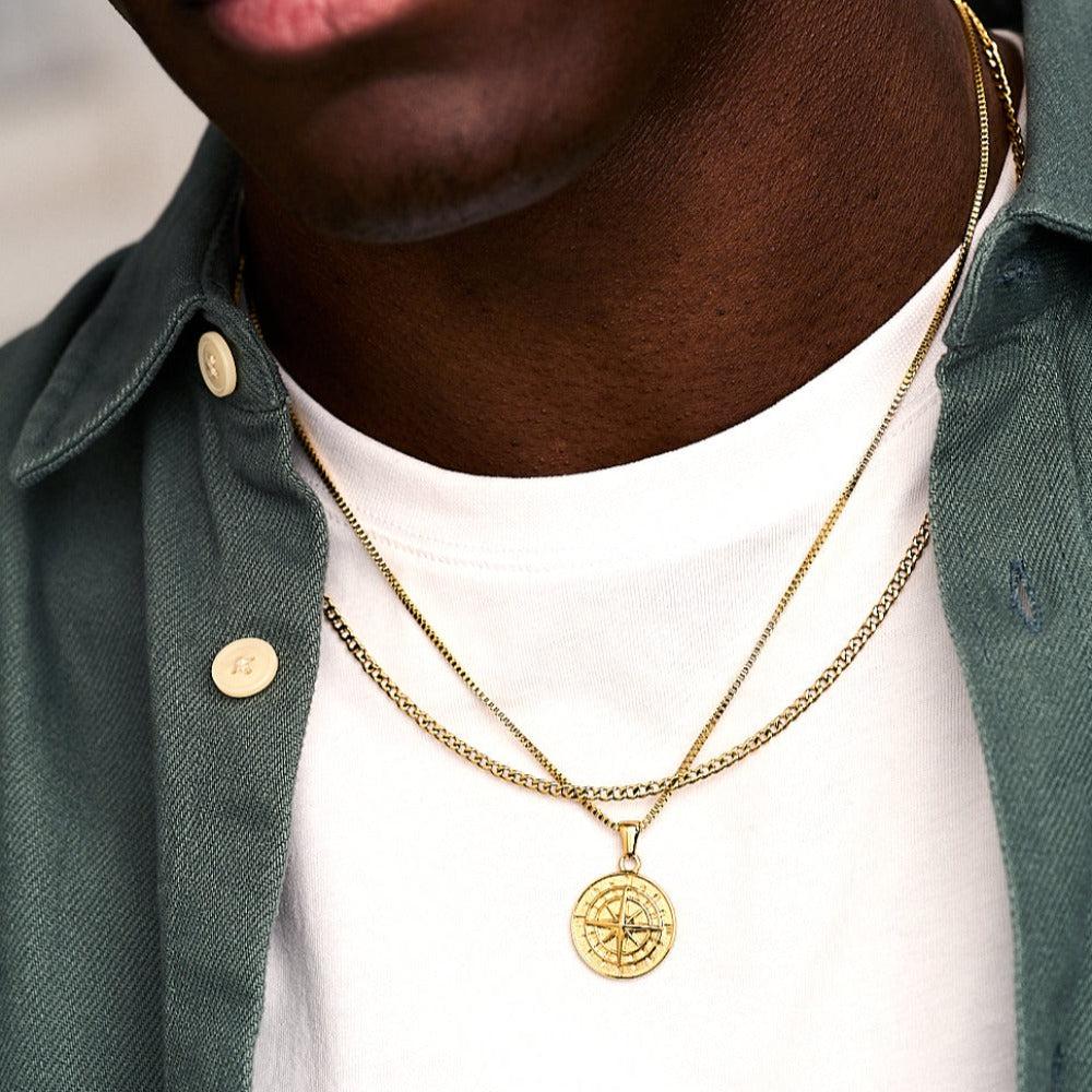 Orelia & Joe Round Box Chain Necklace