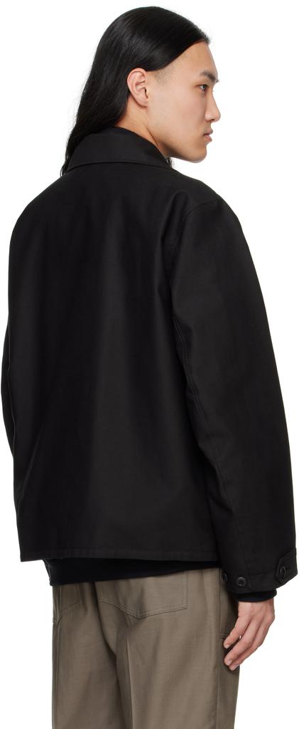 sacai WTAPS Cotton Back Satin Jacket 黒4 Shop Black WTAPS Edition Cotton Back Satin Jacket on Sale at