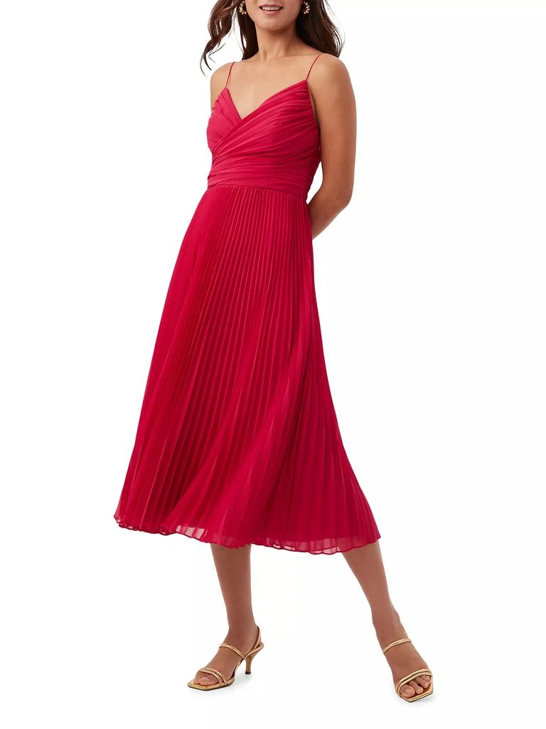 Trina Turk Natalie Pleated Midi-Dress 2