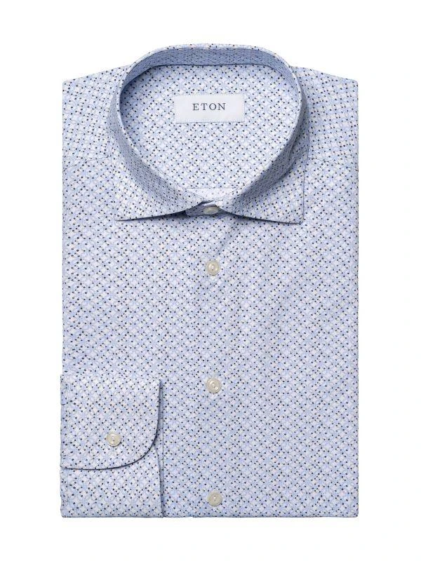 Eton Geometric Print Slim Fit Dress Shirt 1