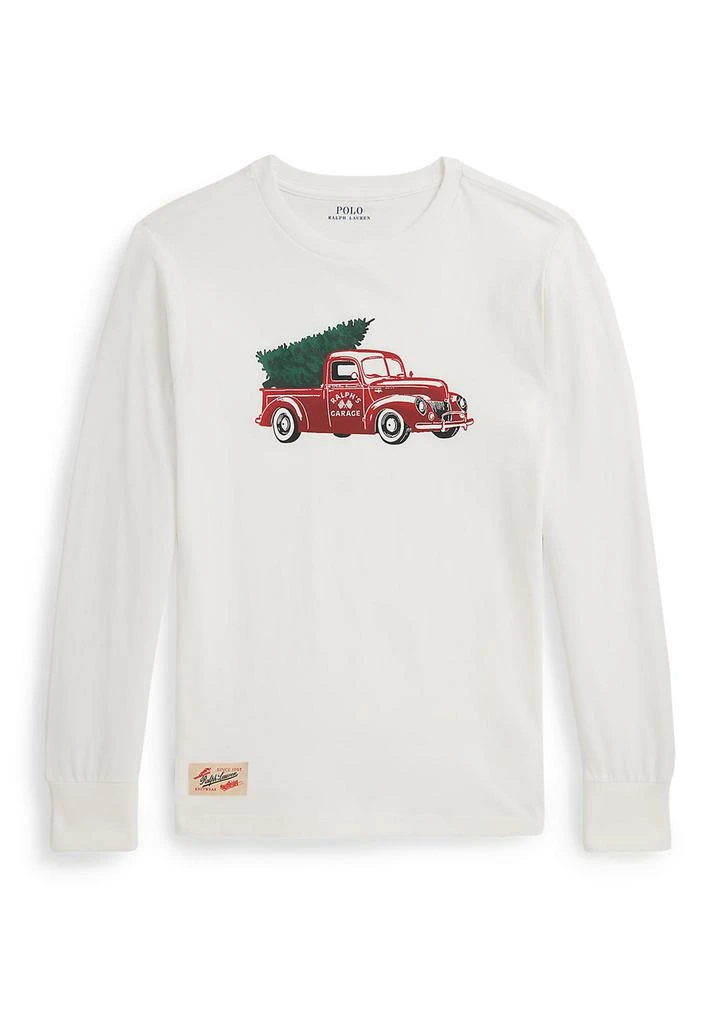 Ralph Lauren Boys 8-20 Truck-Print Cotton Long-Sleeve Tee