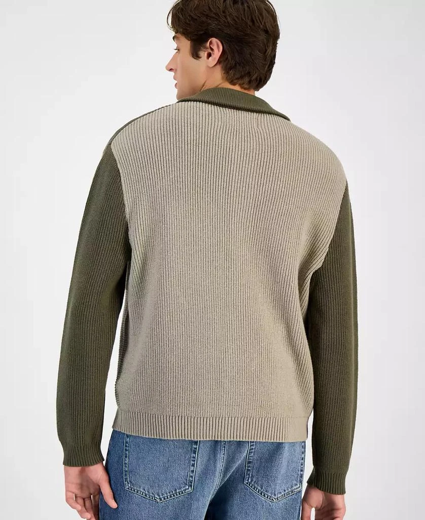 Sun + Stone Men's Colorblocked Cardigan, Macy's Exclusive 4