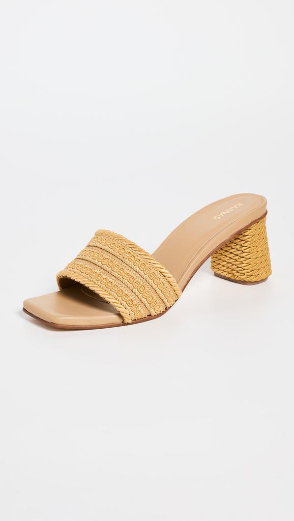 Kaanas Penn Texture Band Corded Heels