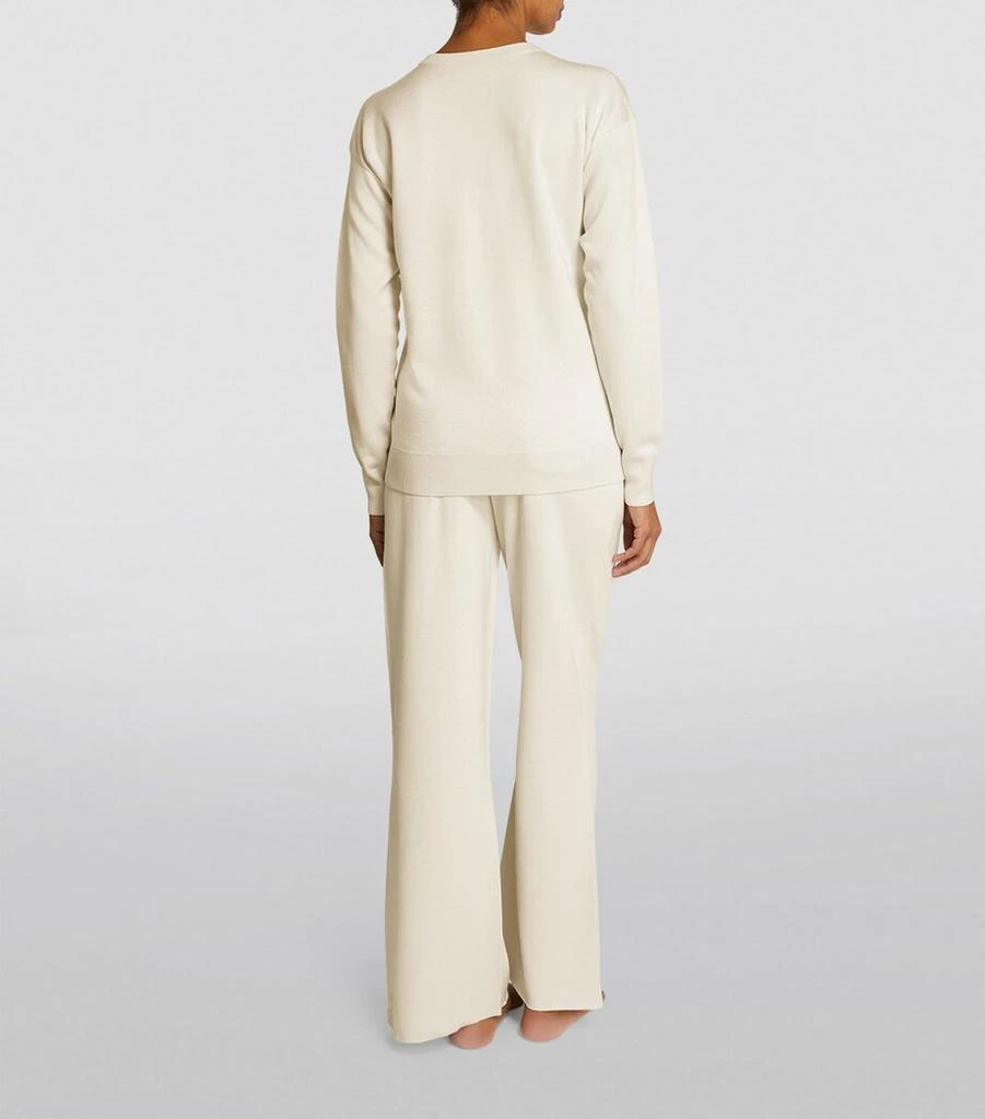 OLIVIA VON HALLE Silk-Blend Carmel Tracksuit 3