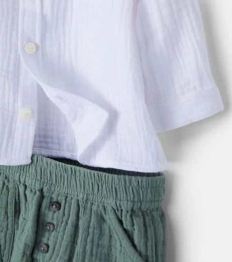 Tartine et Chocolat Baby cotton shirt and pants set 3