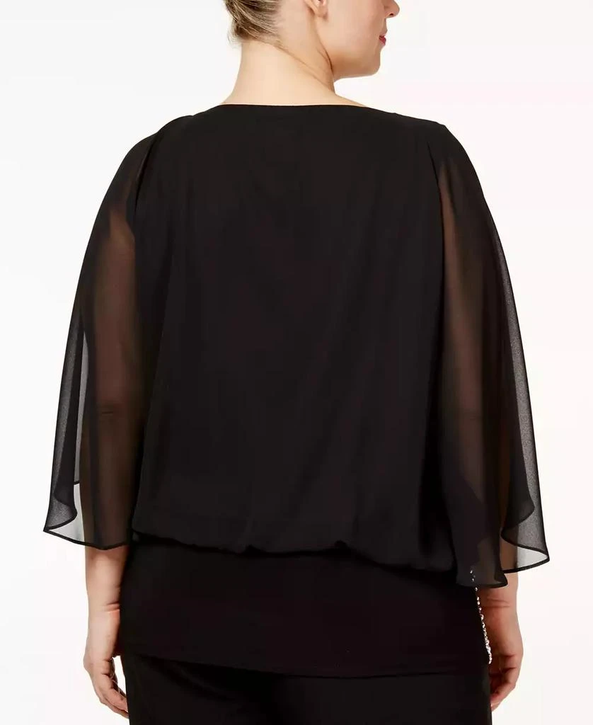 Plus Size Embellished Chiffon Blouse  On Sale Now with Up to 31% Off |  Discover Exclusive Deals & Savings at BeyondStyle  Authentic MSK  top|women's fashion|tops with Limited-Time Discounts, Free Shipping,