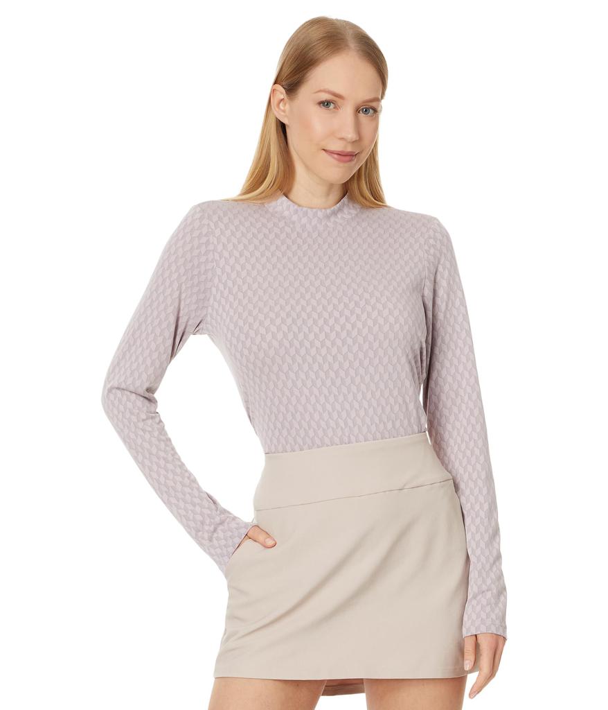 adidas Golf Ultimate365 Heat.Rdy Mock Long Sleeve Golf Polo Shirt