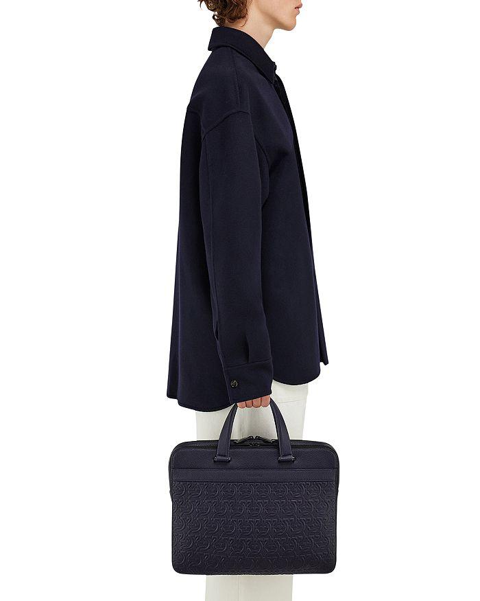 Salvatore Ferragamo Embossed Briefcase