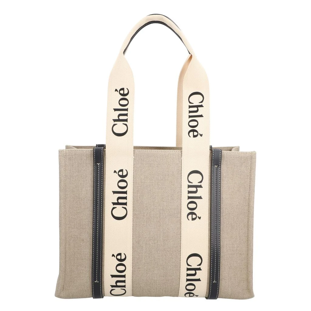 Chloé Medium Woody Tote Bag Black 1
