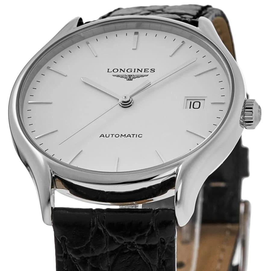 Longines Lyre Automatic White Dial Leather Strap Unisex Watch L4.860.4.12.2 2