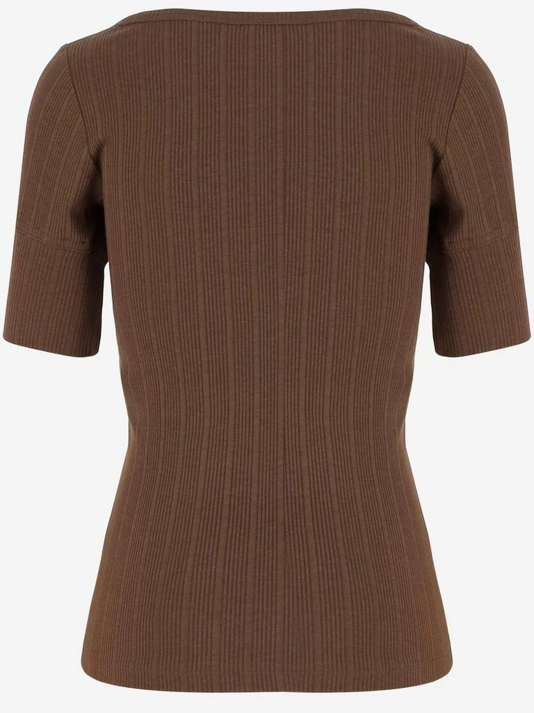 PATOU Patou Ribbed Zip-Front Top 2