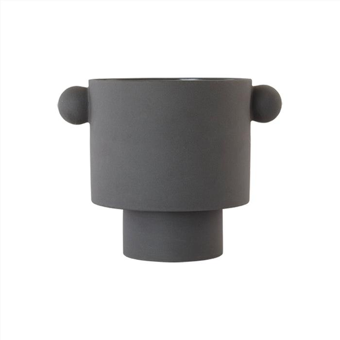 OYOY Living Design Pot Anthracite En Grès Ø30xH23cm