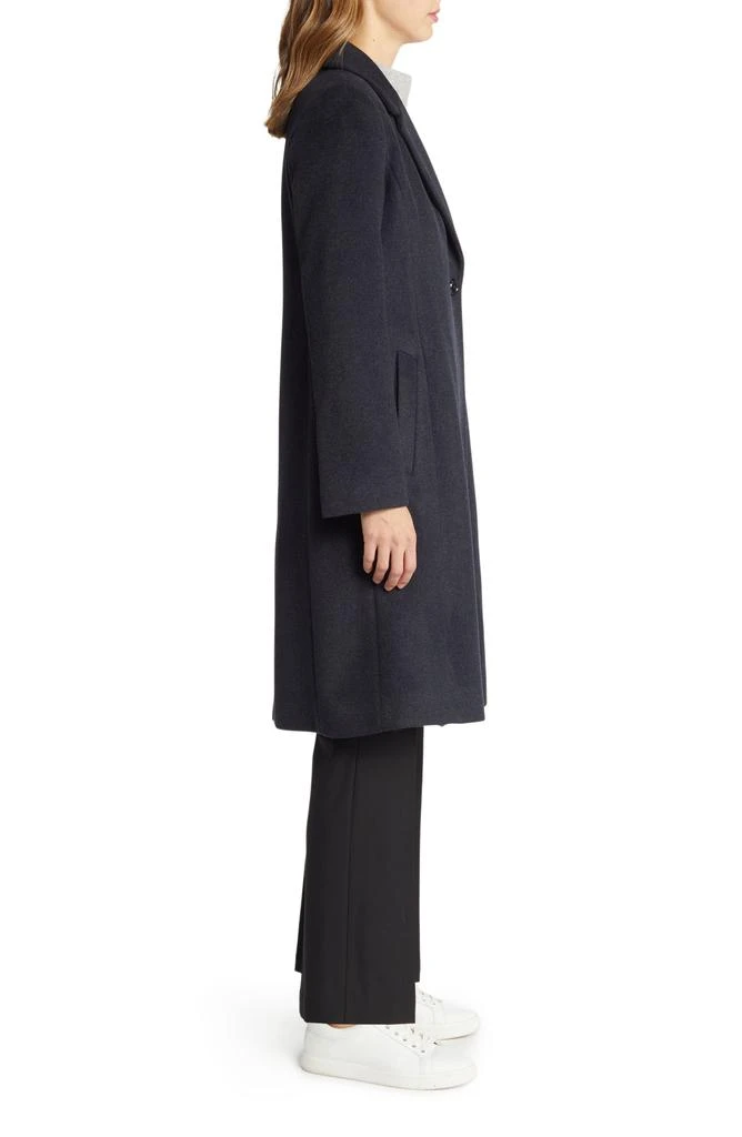 Cole Haan Asymmetric Slick Wool Blend Coat 3