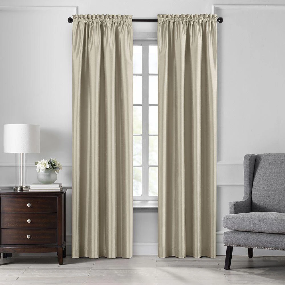 Elrene Home Fashions Colette Blackout Window Curtain, 52" x 84" 1
