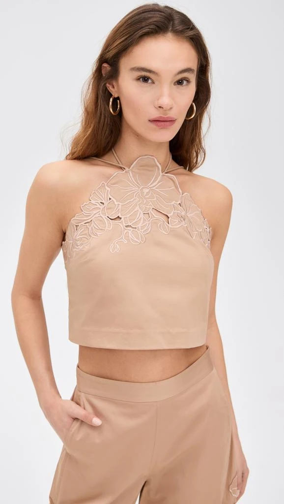AMUR Bliss Laser Cut Floral Top 6