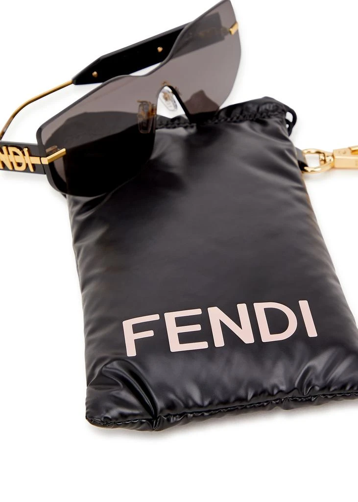 Fendi Fendigraphy rimless shield sunglasses 8