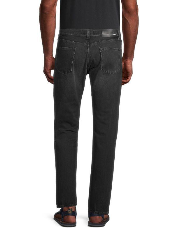 BLK DNM Fading Slim Straight-Leg Stretch Jeans