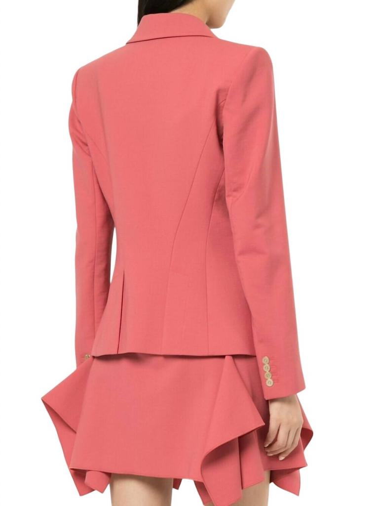 Dion Lee Double Wool Professional Blazer Jacket In Pink