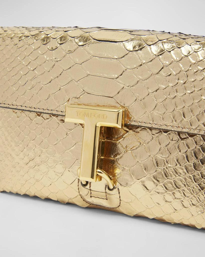 Tom Ford Monarch Mini Bag in Laminated Stamped Python Leather 5