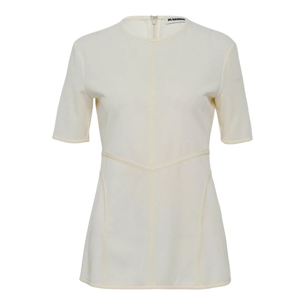 Jil Sander Jil Sander Zipped Crewneck Top from Cettire