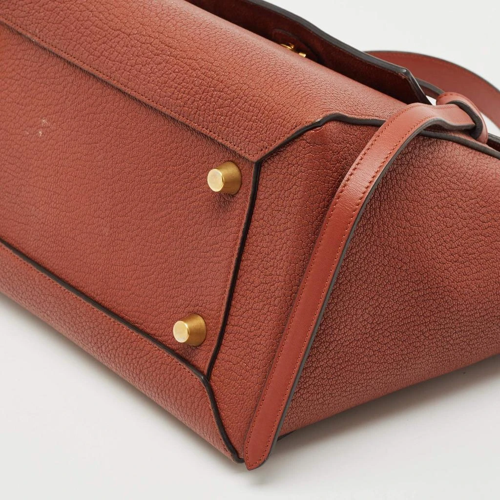 Celine Celine Brown Leather Mini Belt Top Handle Bag 15