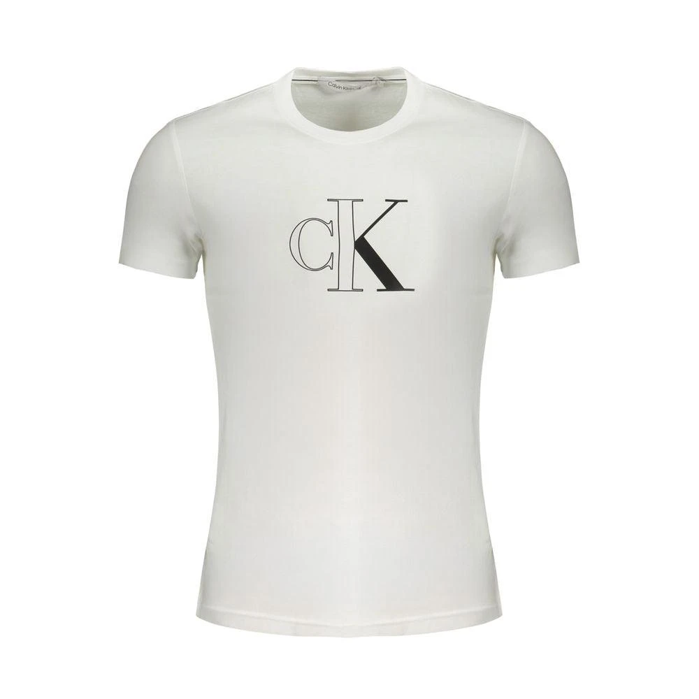 Calvin Klein White Cotton T-Shirt 1