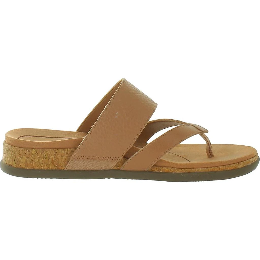 VIONIC Vionic Womens Marvina Leather Cork Slide Sandals 3
