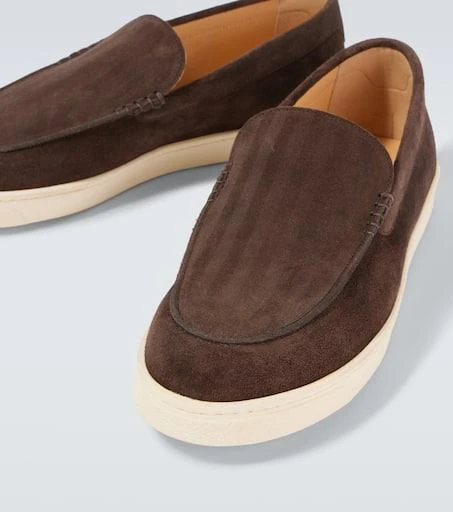 Brunello Cucinelli Herringbone suede loafers 3