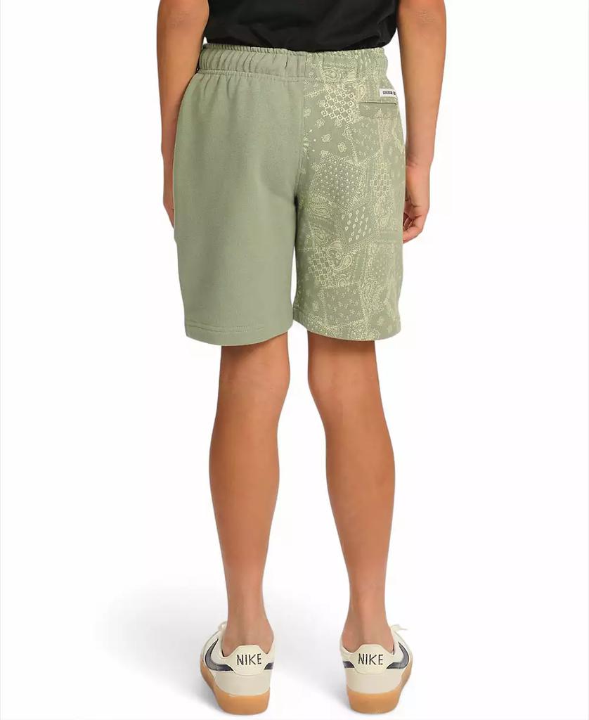 Sovereign Code Little and Big Boys Fleece Print Blocked Shorts
