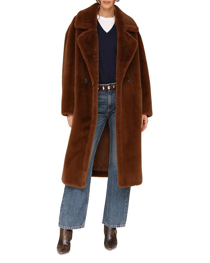 Avec Les Filles Oversized Luxe Faux Fur Walker Coat