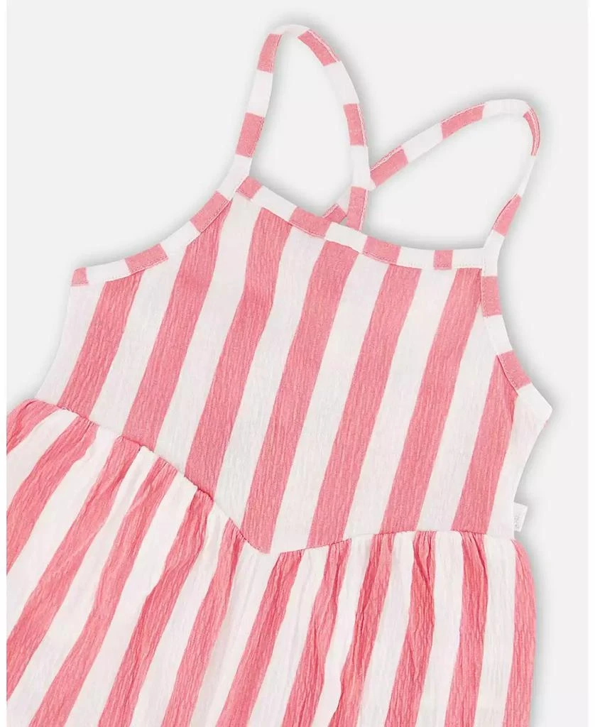 Deux par Deux Toddler Girls Crinkle Jersey Striped Jumpsuit 5