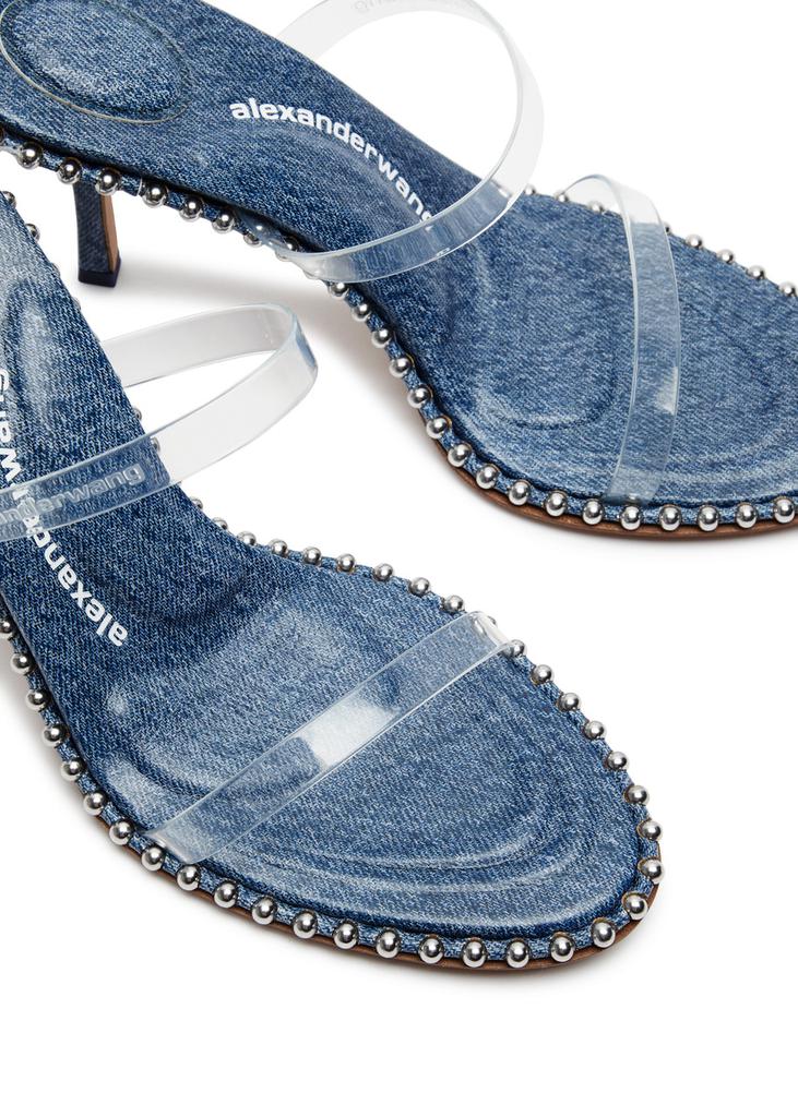 Alexander Wang Nova 85 denim mules - Slippers - Compare