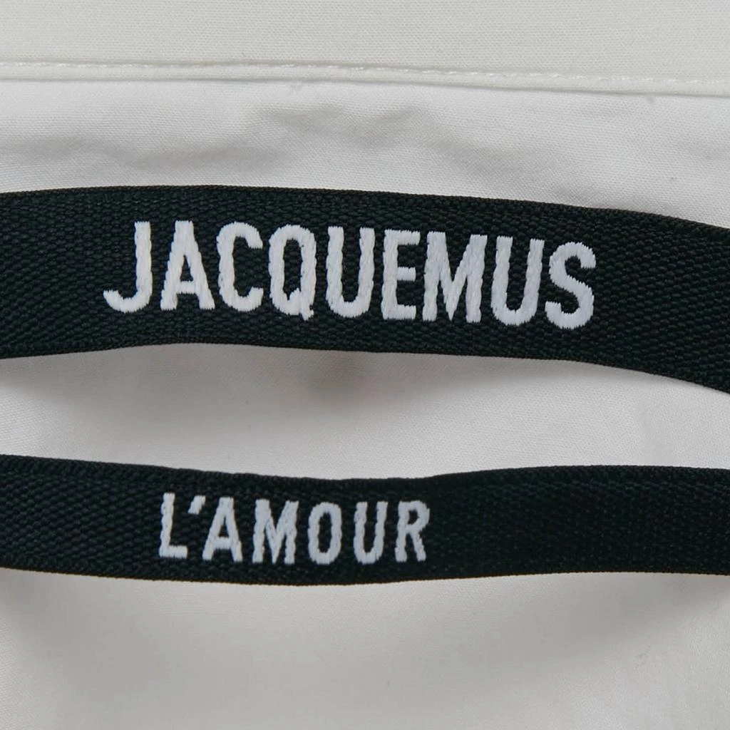 Jacquemus Jacquemus L'Amour White Beaded Cotton Shirt XXL 5