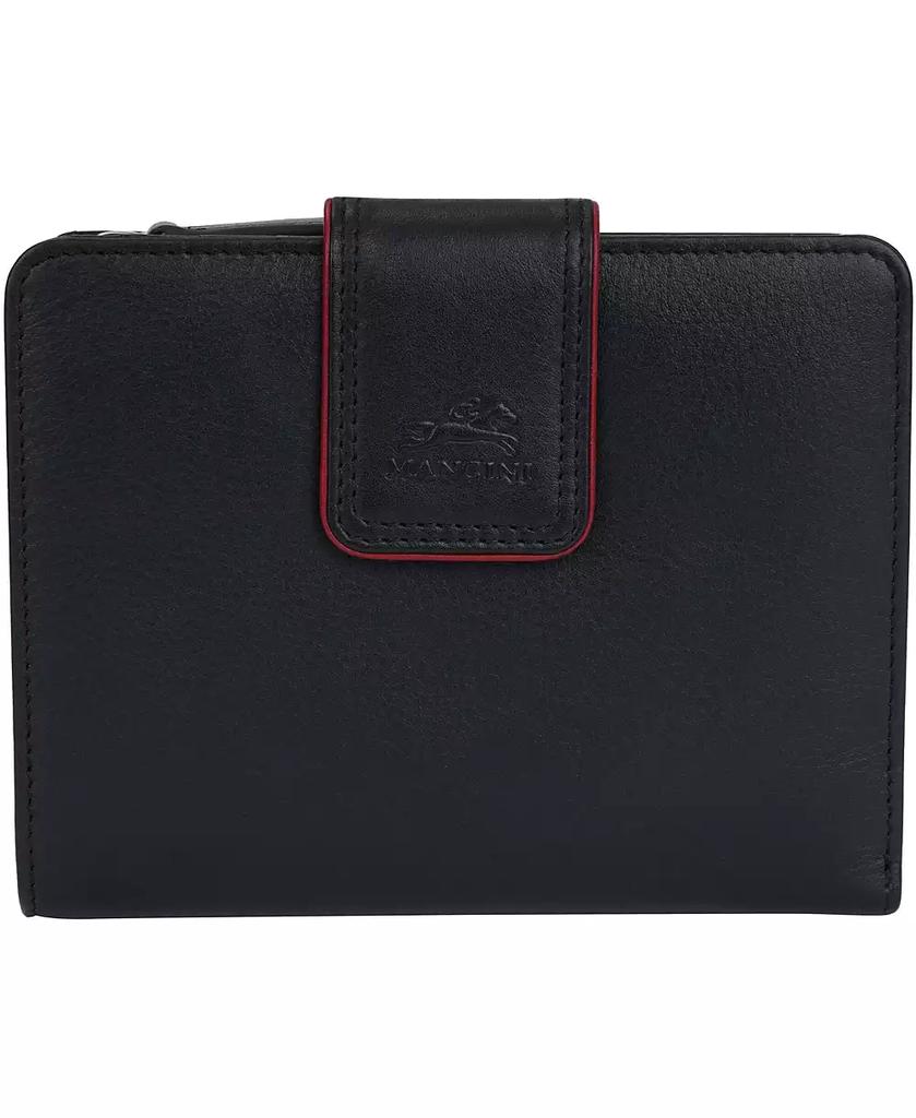 Mancini Leather Goods Women's Sonoma RFID Secure Clutch Wallet