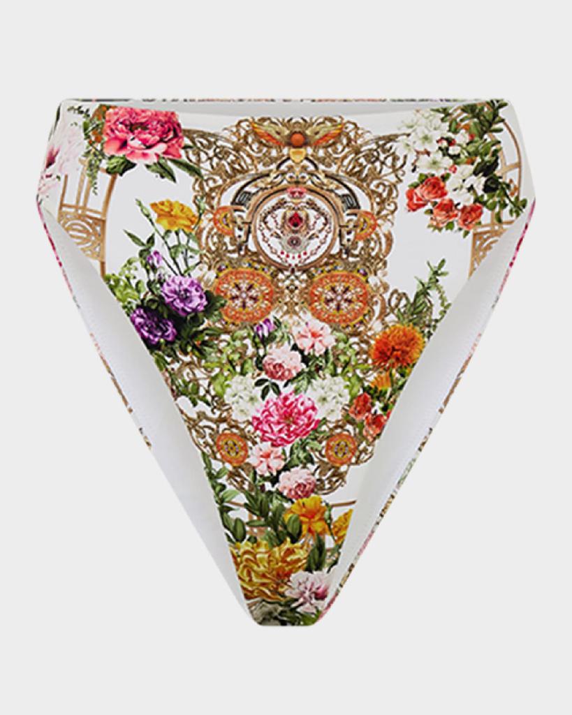 Camilla Egyptian Rose High-Waist Bikini Bottoms