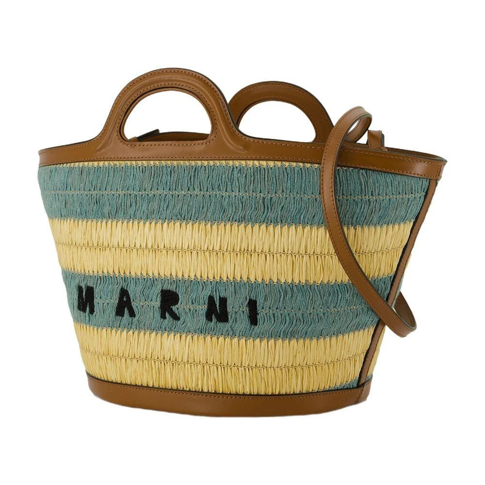 Marni Tropicalia Small Shopping Bag - Raphia - Multi 2