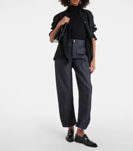 Jil Sander Tapered cropped mid-rise jeans 2