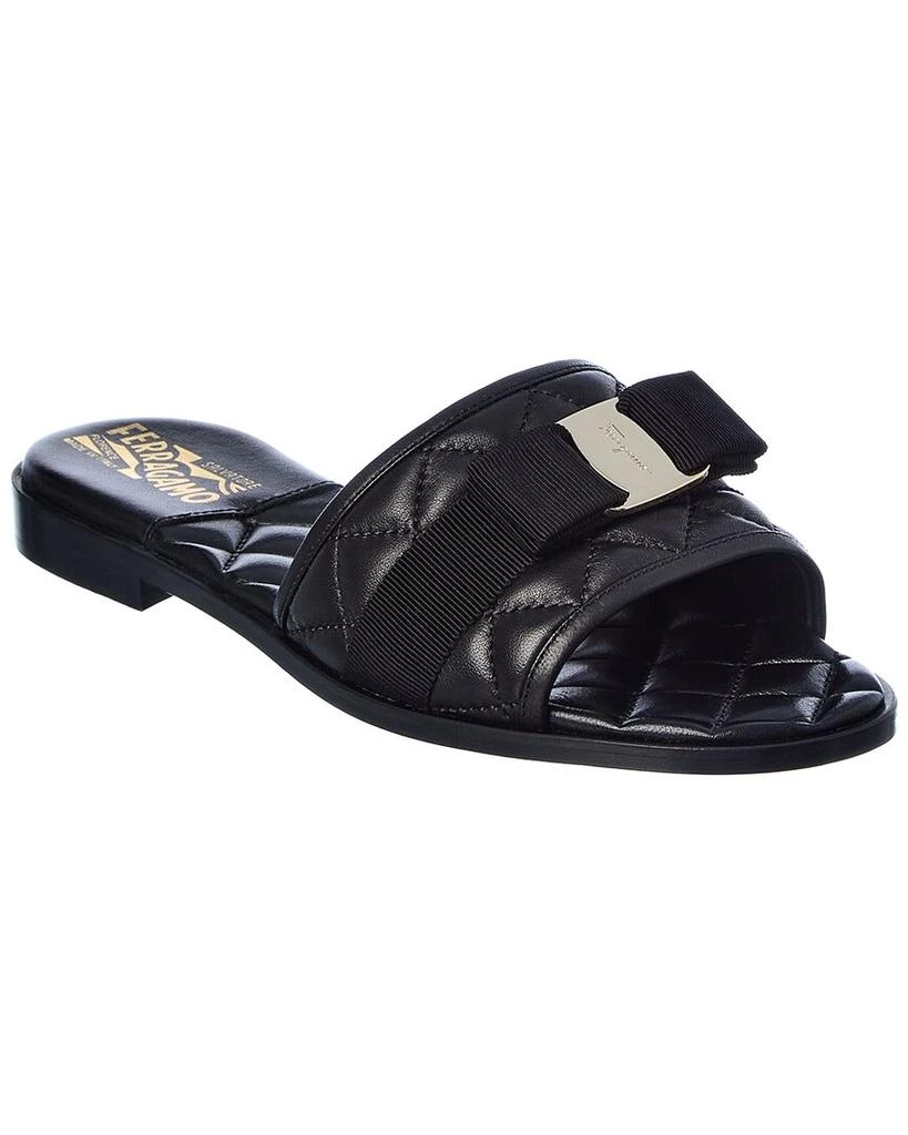 Salvatore Ferragamo Ferragamo LoveC Q Leather Sandal 1