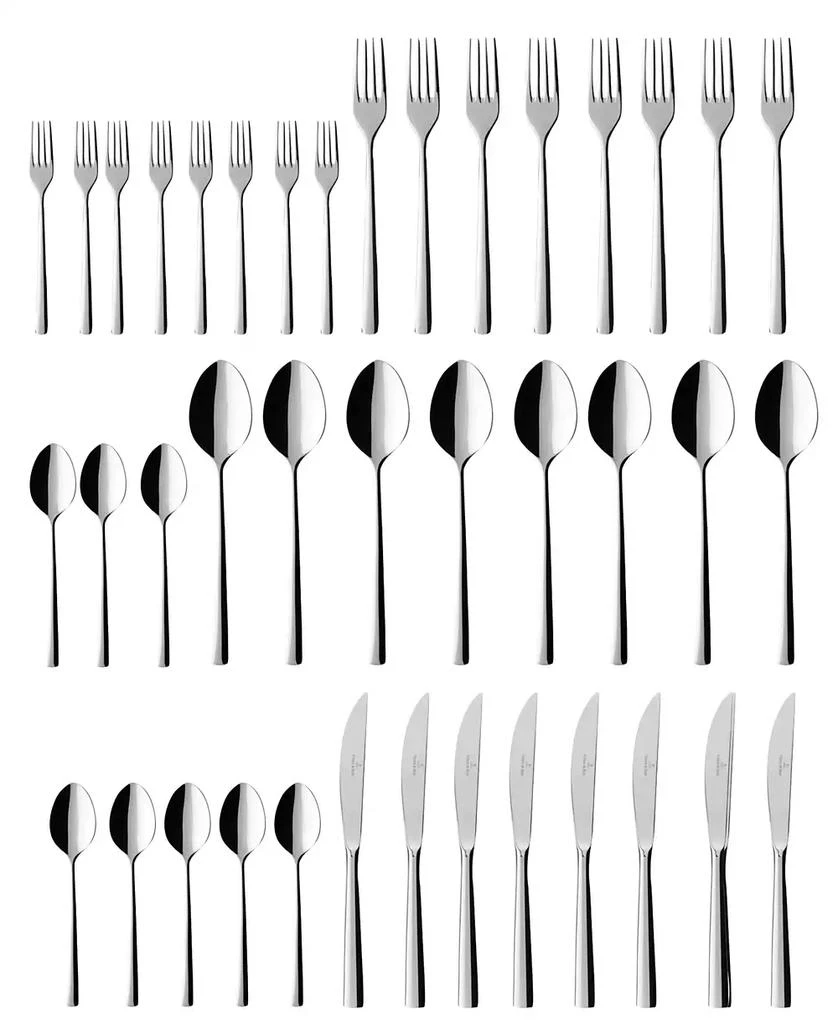 Villeroy & Boch Piemont 40 Piece Flatware Set, Service for 8 2