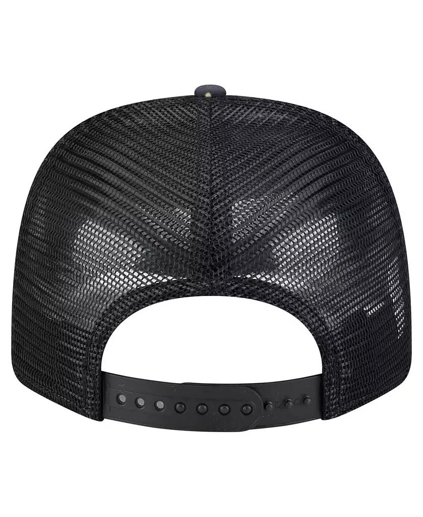 New Era Men's Navy/Black Las Vegas Raiders Adventure Drinks Pattern 9SEVENTY Stretch Snap Hat 4