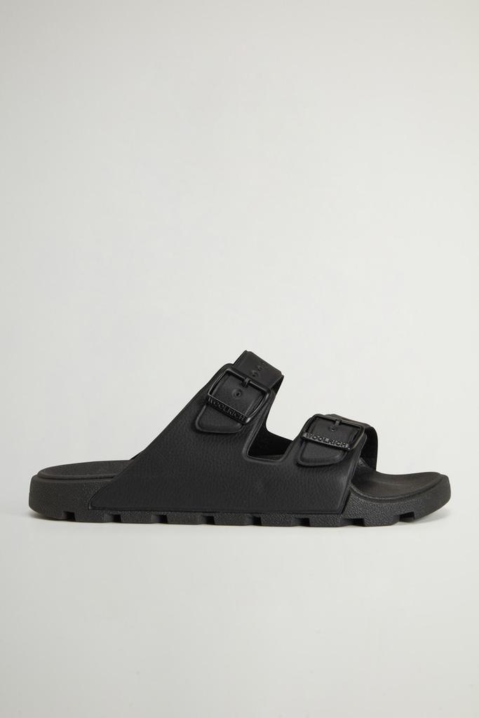 Woolrich Double-Band Rubber Sandals - Men - Black