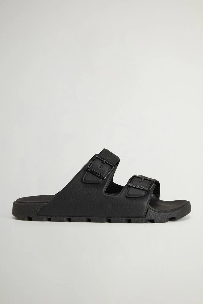 Woolrich Double-Band Rubber Sandals - Men - Black 1