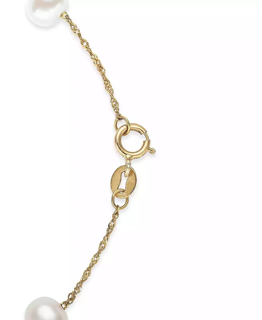 Effy EFFY® Cultured Freshwater Pearl Station Bracelet (5-1/2-6mm) in 14k Gold (Also available in 14k White Gold and 14k Rose Gold) 3